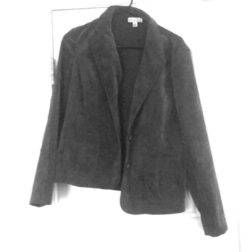 Charcoal gray blazer